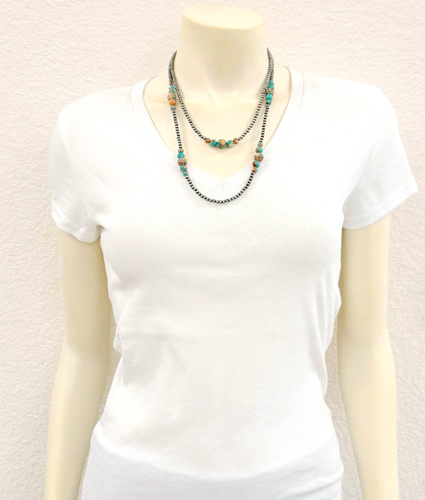 739715, 22" Western Gemstone Necklace