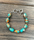 711597, Western Gemstone Adjustable Bracelet
