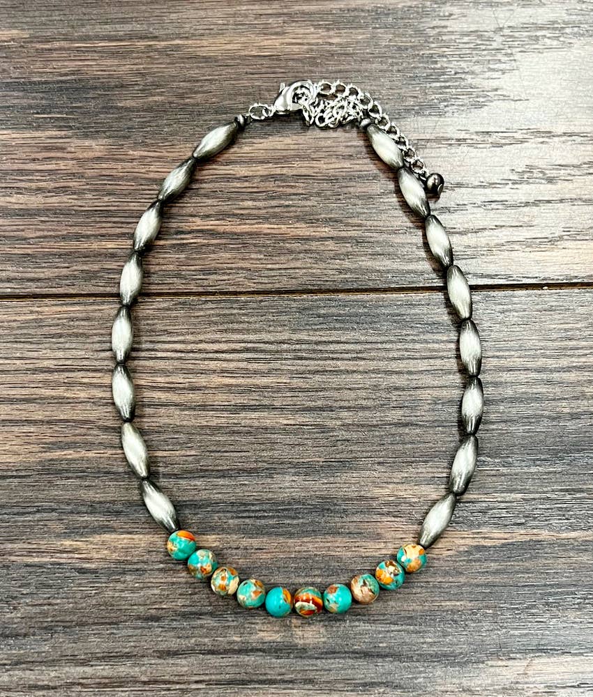 739661, 15" Western Gemstone Necklace