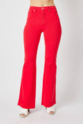 HW Tummy Control Garment Dyed Flare