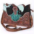 1586 Crossbody Hand Tooled Genuine Western Leather Women Bag