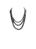 Western Navajo Pearl 3 Strands Necklace