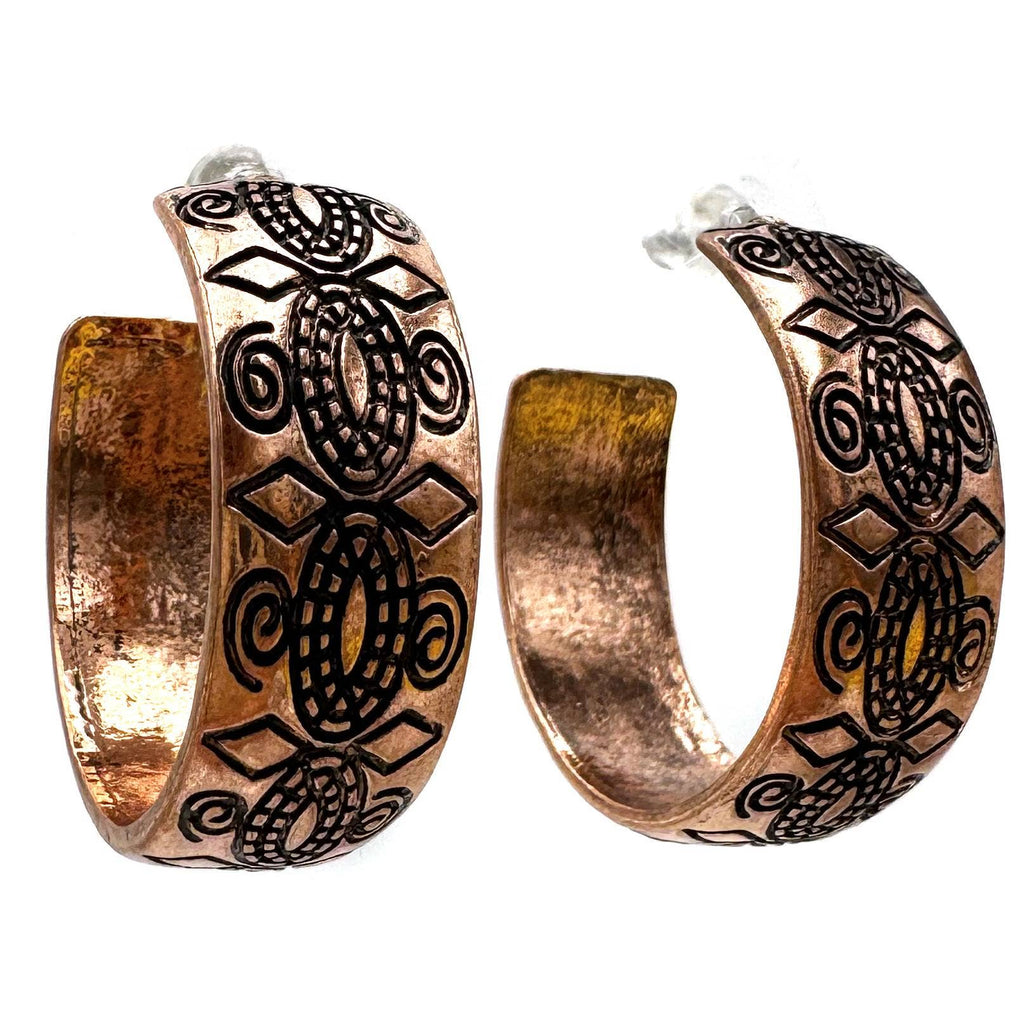 Native Antique Hoops Earrings