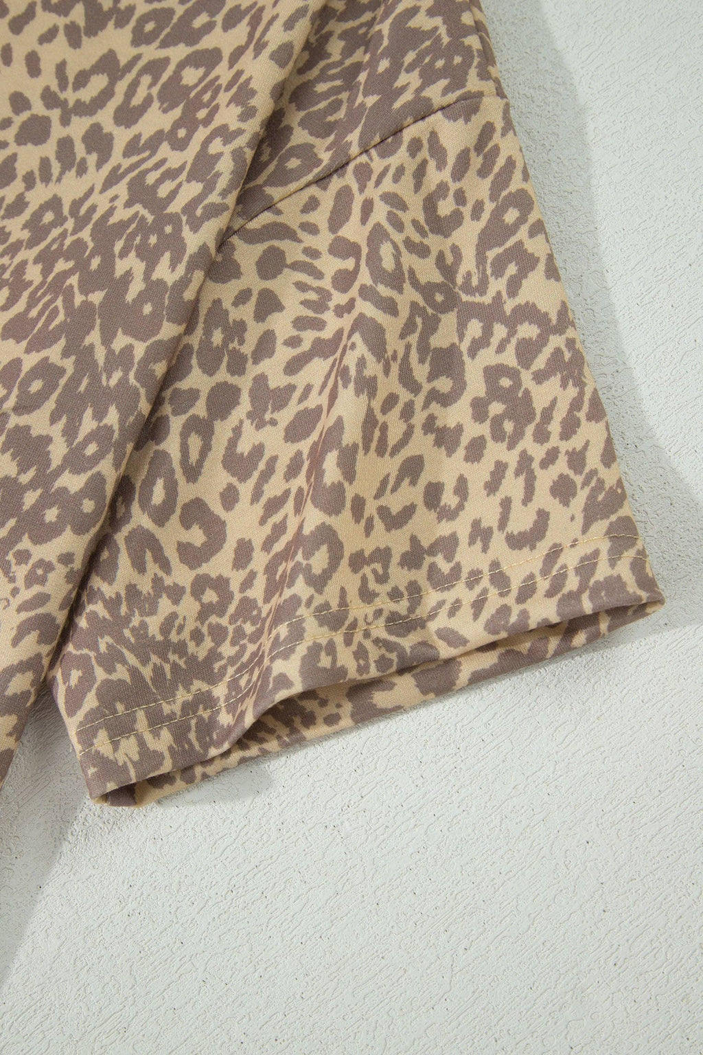 Leopard Star Patch Studded Oversized Western Graphic Tee