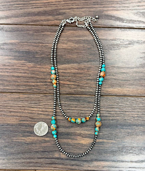 739715, 22" Western Gemstone Necklace