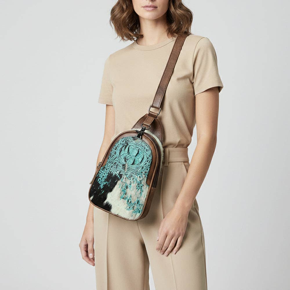 ADBG1538 Sling Genuine Western Leather Women Bag
