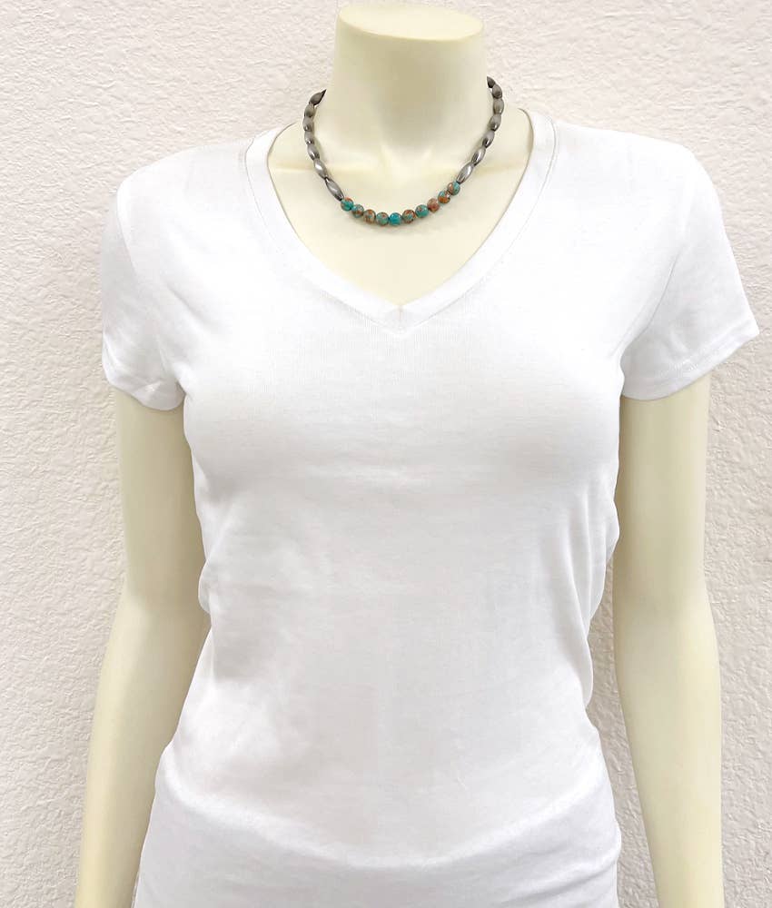 739661, 15" Western Gemstone Necklace