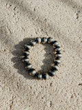 4mm Desert Pearl Sterling Silver Stretch Stacker Ring