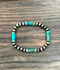 711605, Western Gemstone Stretch Bracelet