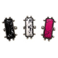 Rectangle Square Turquoise Stone Western Stretch Ring