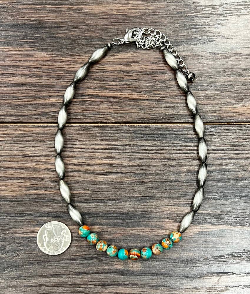 739661, 15" Western Gemstone Necklace